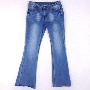 Gemma Rae Flare Leg Denim Jeans 13/31 Blue